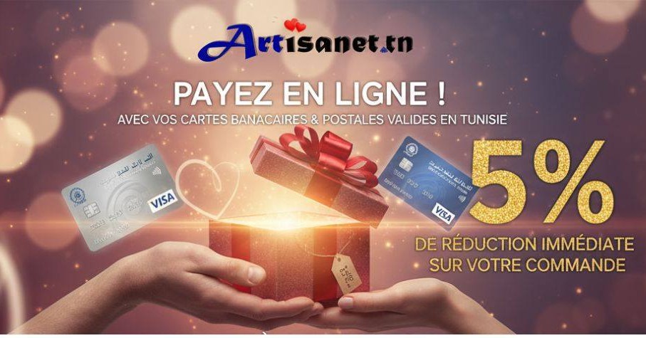 5% remise sur tous les payement en ligne 